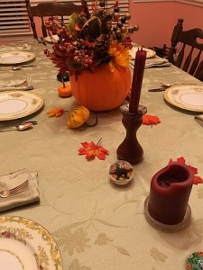 Fall dining table