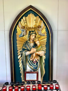 plaque of Mary and Jesus