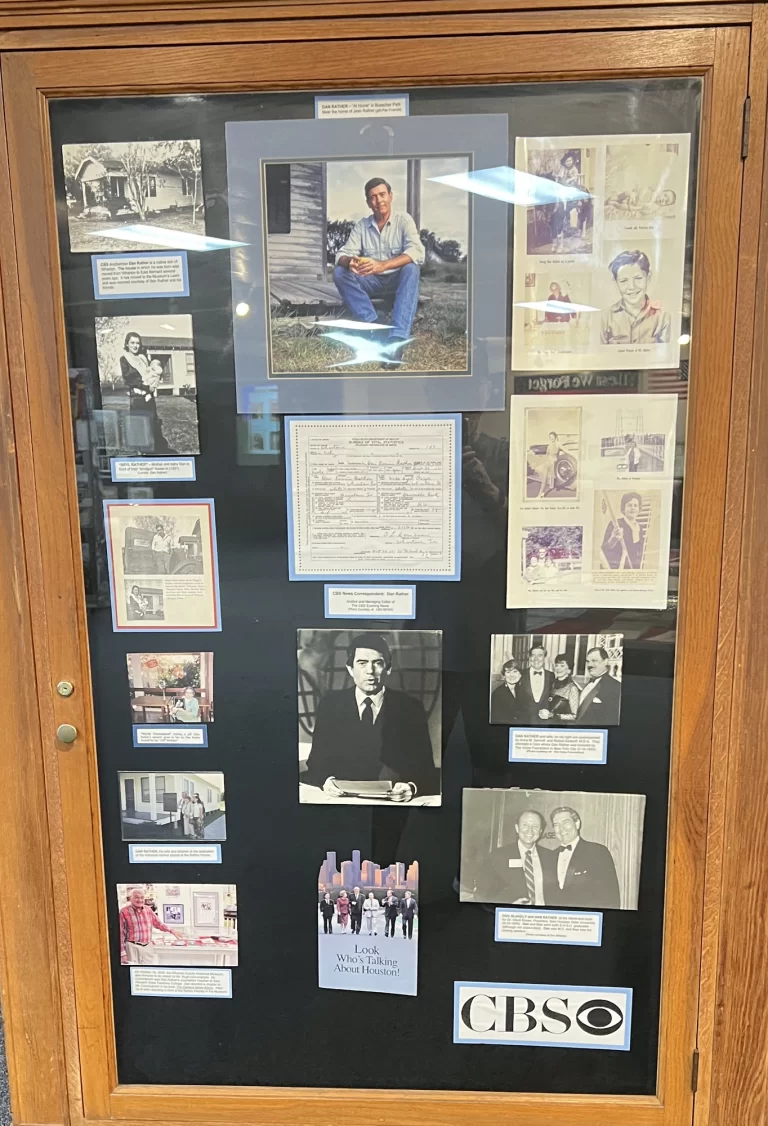 Dan Rather Artifacts on Display in Wharton TX Museum