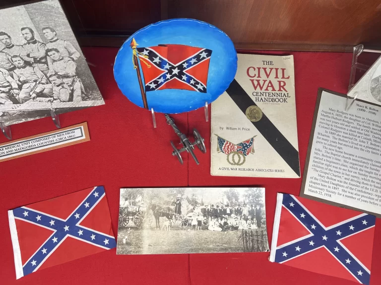 Wharton County TX Museum Civil War Artifacts