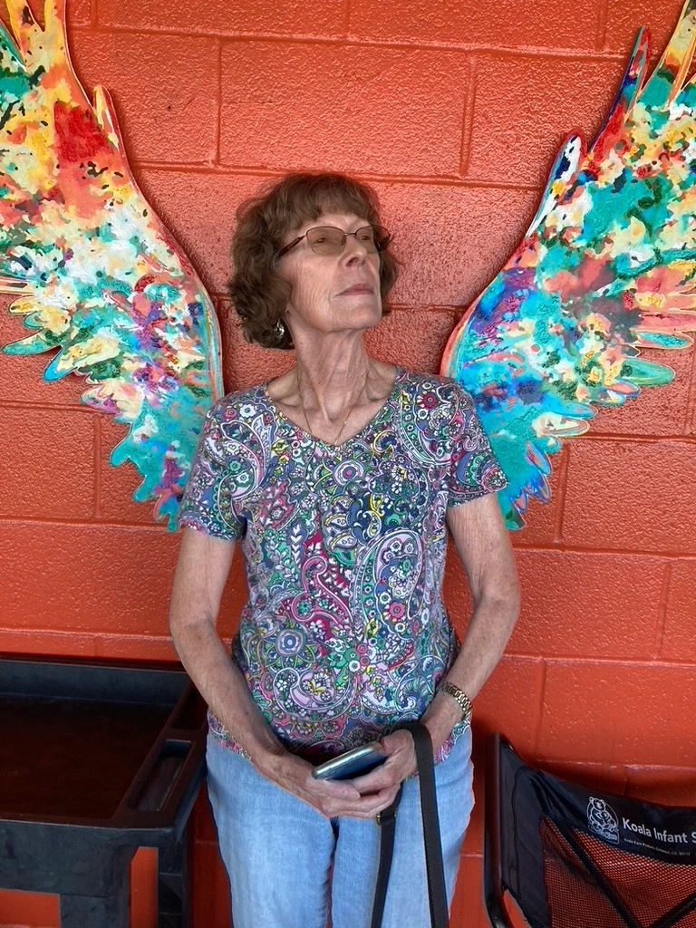Ruth Glover with Angel Wings Taken in Port Aransas AR